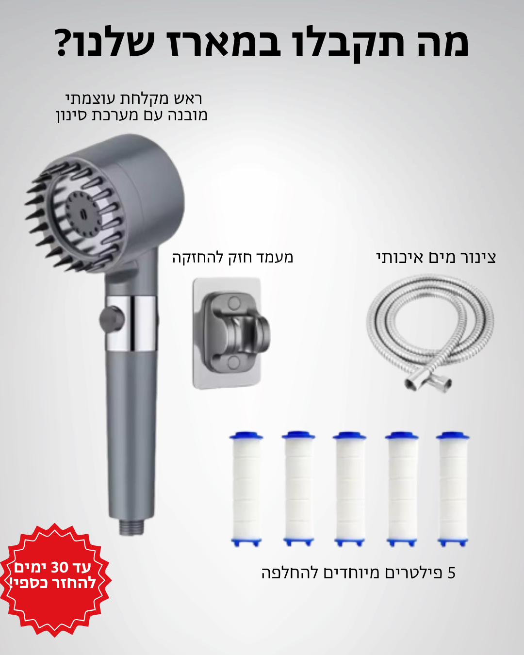 ShowerMax- ראש המקלחת החכם של אורתופלקס