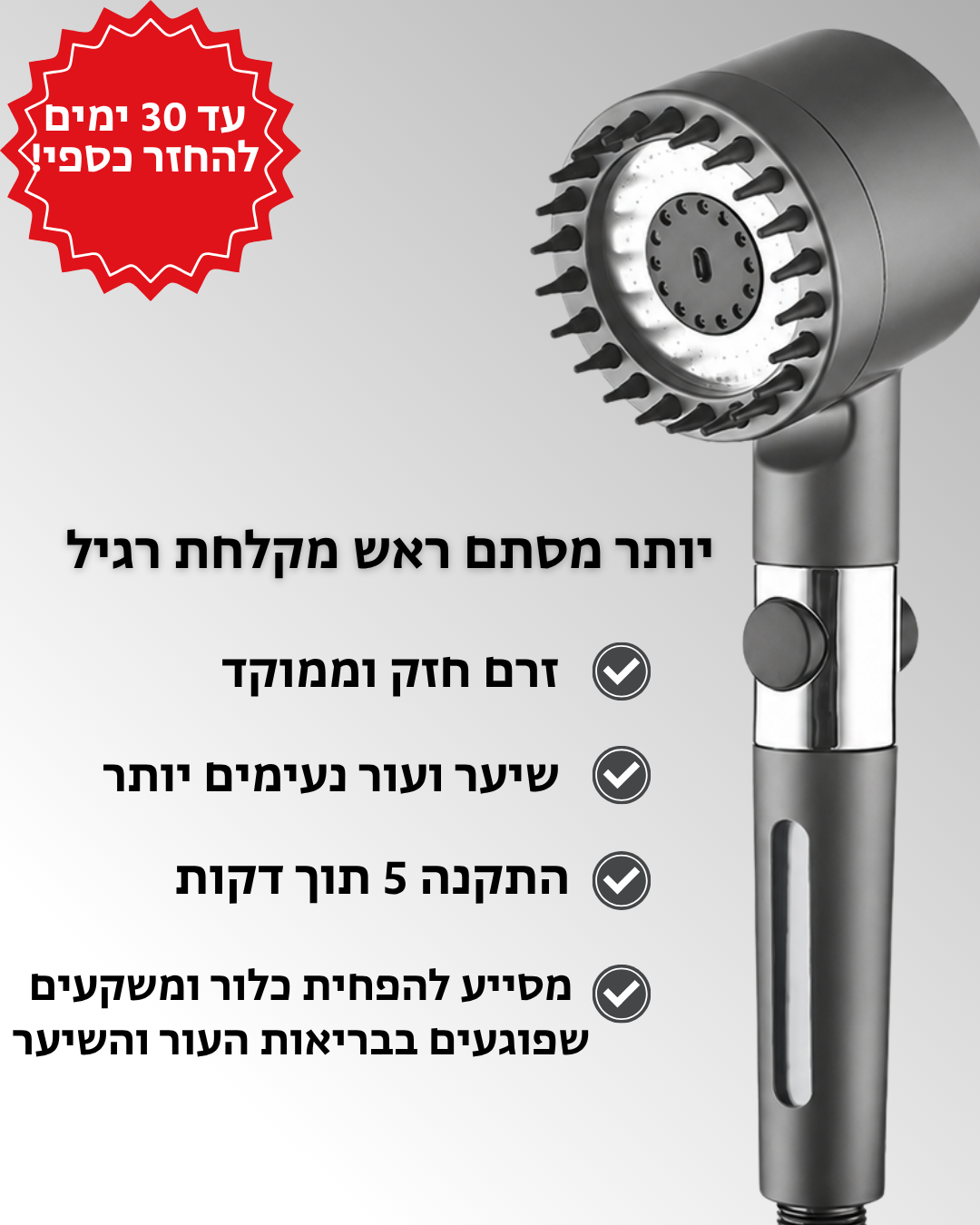 ShowerMax- ראש המקלחת החכם של אורתופלקס
