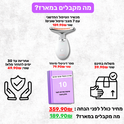 SkynLift – מכשיר עיסוי חכם לפנים ולצוואר